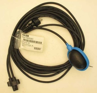 ABS Cable MF 10m with floatswitch + O-ring