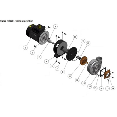 Spare parts Pahlen P2000 without prefilter