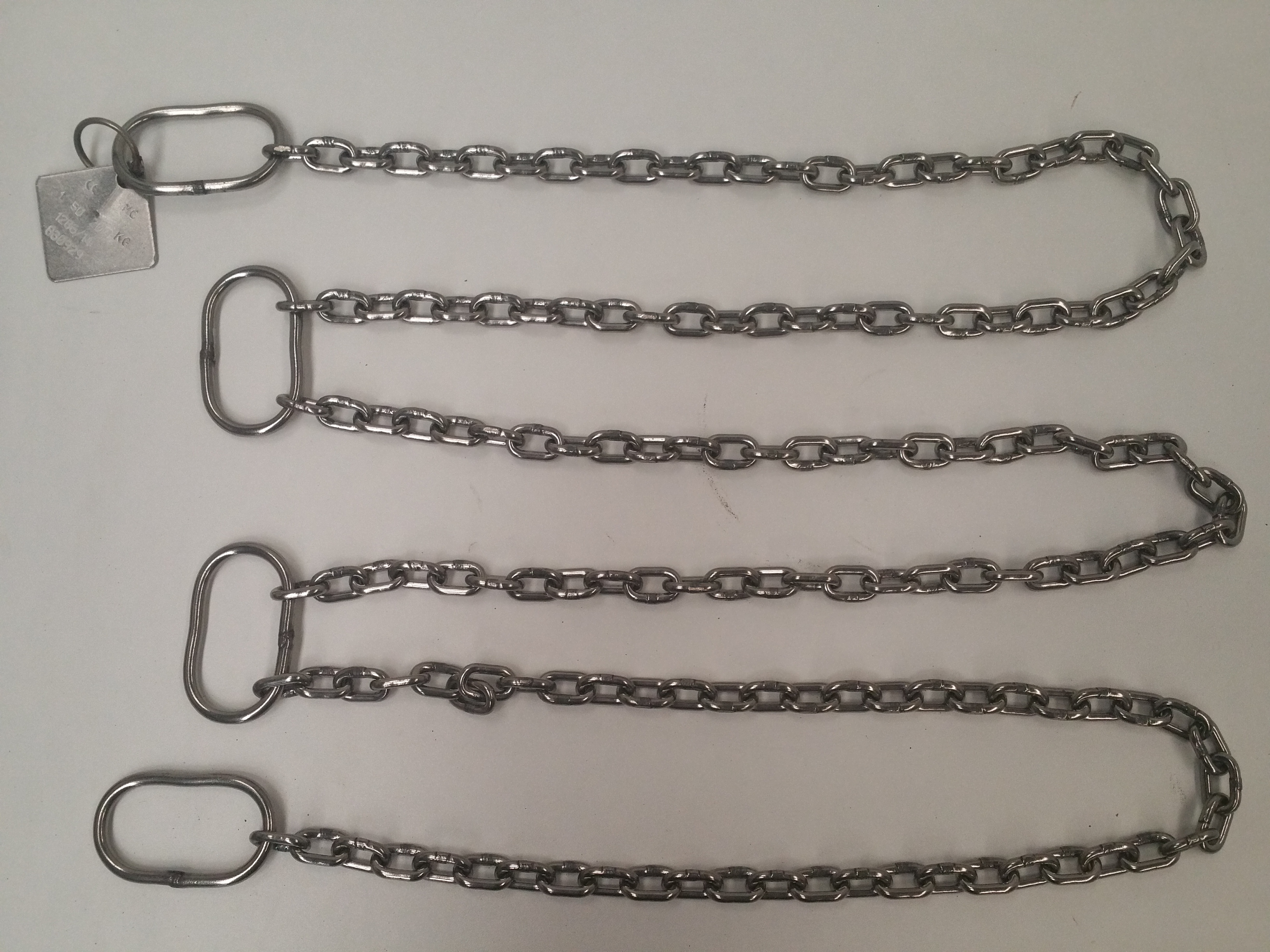 SS316 Lifting chain, 200 kg, 3 metres, certified