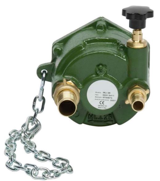Zuwa PTO 25 pump with saftey valve and irrigationkit