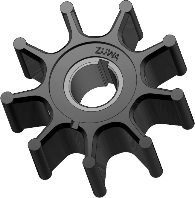 Zuwa impeller NBR type A plastic shaftsleeve