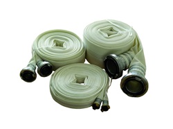 1¼" flat hose with 2x GK coupling, 25 mtr.