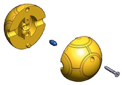 Tecnoplastic Shell divisible counterweight 230 gram